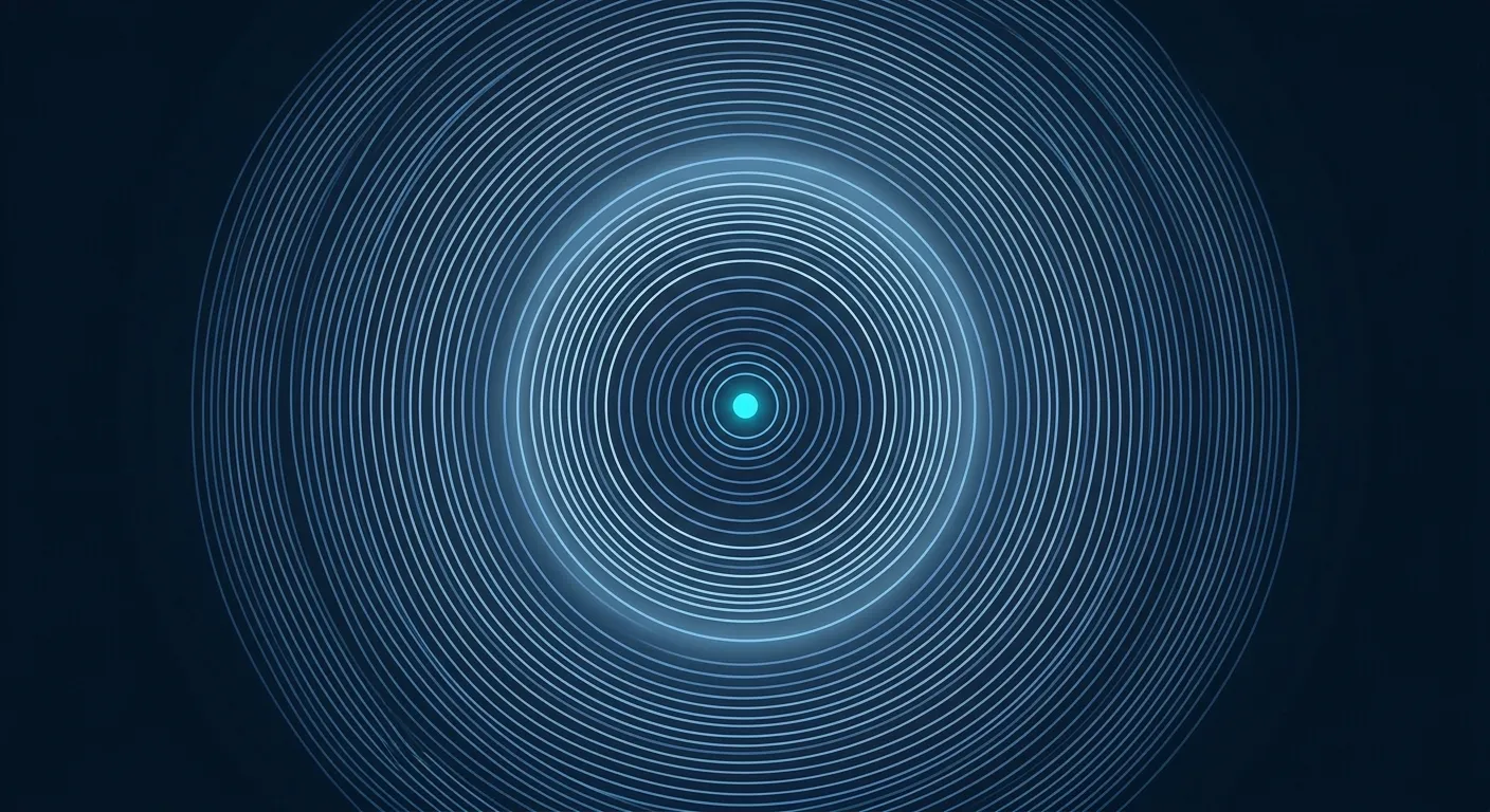 Abstract navy image with layered geometric forms